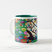 Tasse 2 Couleurs Klimt arbre de vie (Devant gauche)
