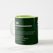 Tasse 2 Couleurs Knox Personalized Name (Devant gauche)