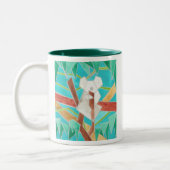 Tasse 2 Couleurs Koala in Tree Art Abstrait original (Gauche)