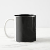 Tasse 2 Couleurs Kohl Black Monogramme personnalisé (Gauche)