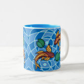 Tasse 2 Couleurs Koi Pond (Devant droit)