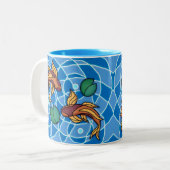 Tasse 2 Couleurs Koi Pond (Devant gauche)