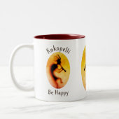 Tasse 2 Couleurs Kokopelli Be Happy Inspirational (Gauche)