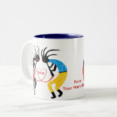 Tasse 2 Couleurs Kokopelli Love (Devant gauche)