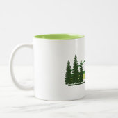 Tasse 2 Couleurs Kootenay National Park Green Stripes (Gauche)
