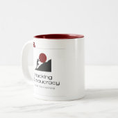 Tasse 2 Couleurs Kopidion Hacking Bureaucratie artwork (Devant gauche)