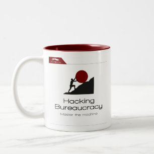 Tasse 2 Couleurs Kopidion Hacking Bureaucratie artwork