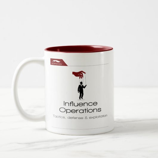 Tasse 2 Couleurs Kopidion Influence Opérations illustration du cour (Gauche)