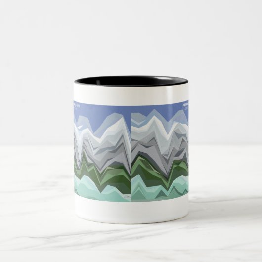 Tasse 2 Couleurs Kopidion Shmoocon visualisation de données (Centre)