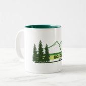 Tasse 2 Couleurs Kosciuszko National Park Green Stripes (Devant gauche)