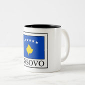 Tasse 2 Couleurs Kosovo (Devant droit)