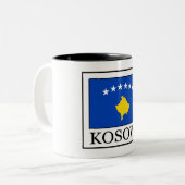 Tasse 2 Couleurs Kosovo (Devant gauche)