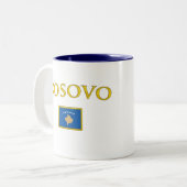 Tasse 2 Couleurs Kosovo d'or (Devant gauche)