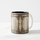 Tasse 2 Couleurs Krampus de Noël éffrayant (Devant droit)