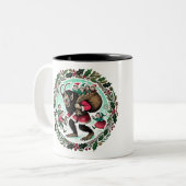 Tasse 2 Couleurs Krampus Noël                                  (Devant gauche)