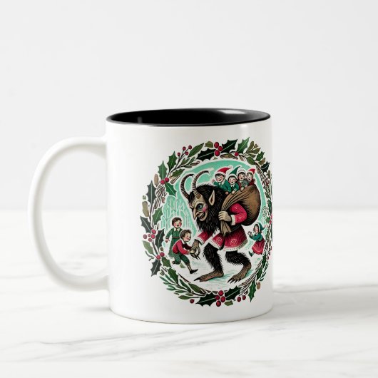 Tasse 2 Couleurs Krampus Noël                                  (Gauche)