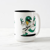 Tasse 2 Couleurs Kung Fu Lizard Zombie (Devant droit)