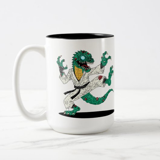 Tasse 2 Couleurs Kung Fu Lizard Zombie (Gauche)