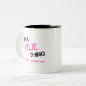 Tasse 2 Couleurs Kylie Thing Vous ne comprendriez pas le nom (Devant gauche)