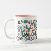 Tasse 2 Couleurs l o v e LOVE (Gauche)