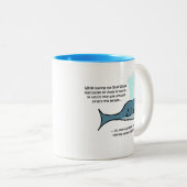 Tasse 2 Couleurs La baleine bleue... (Devant droit)
