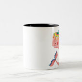 Tasse 2 Couleurs La baleine heureuse (Centre)