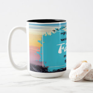Tasse 2 Couleurs La Bible de Foi Verse - 2 Corinthiens 5-7