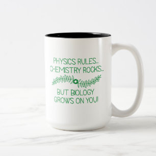 Tasse 2 Couleurs La biologie grandit sur vous