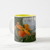 Tasse 2 Couleurs La brume de début de la matinée, respirent juste (Devant gauche)