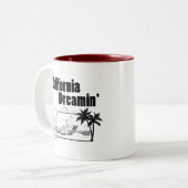 Tasse 2 Couleurs La Californie Dreamin (Devant gauche)
