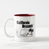Tasse 2 Couleurs La Californie Dreamin (Gauche)