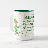 Tasse 2 Couleurs La chance et le mal (Devant gauche)