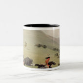 Tasse 2 Couleurs La chasse de Buffalo, c.1832 (Centre)