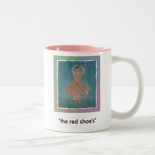 Tasse 2 Couleurs "la chaussure rouge " (Droit)