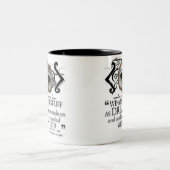 Tasse 2 Couleurs La citation de tempête (Centre)