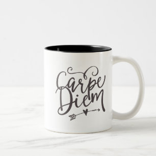 Tasse 2 Couleurs La citation inspirée Carpe Diem saisissent le jou