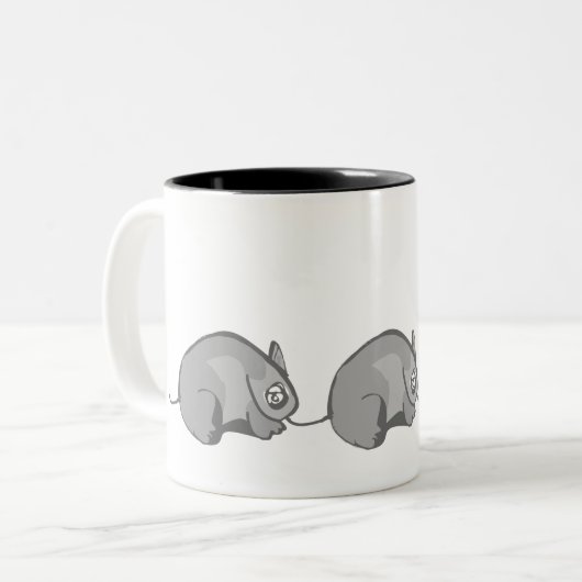 Tasse 2 Couleurs La Course au Rat (Devant gauche)