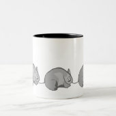 Tasse 2 Couleurs La Course au Rat (Centre)