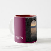 Tasse 2 Couleurs La Croatie (Devant gauche)