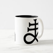 TASSE 2 COULEURS LA CROIX DE SATAN (Devant droit)