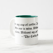 Tasse 2 Couleurs La croyance de café (Devant gauche)