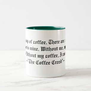 Tasse 2 Couleurs La croyance de café