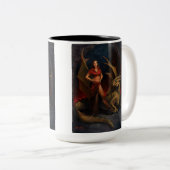Tasse 2 Couleurs La Dame et le Dragon (Devant droit)