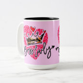 Tasse 2 Couleurs La Dame rose (Devant gauche)