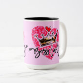 Tasse 2 Couleurs La Dame rose (Devant droit)