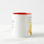 Tasse 2 Couleurs "La déesse domestique" - Embrasse la cuisinière ! (Centre)