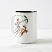 Tasse 2 Couleurs La déesse grecque Artémis (Devant gauche)