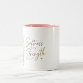 Tasse 2 Couleurs La douceur est force (Centre)