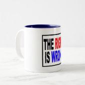 Tasse 2 Couleurs La droite est erronée (Devant gauche)