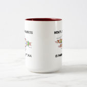 Tasse 2 Couleurs La dureté mentale fait partie de mon ADN (Centre)